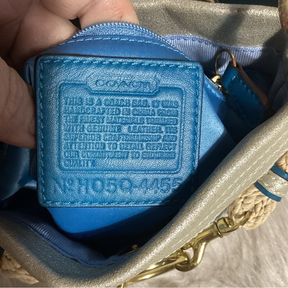 SOLD….Coach Special Edition Under the Ocean Bubbles Satchel Wristlet with Fish - Picture 10 of 11